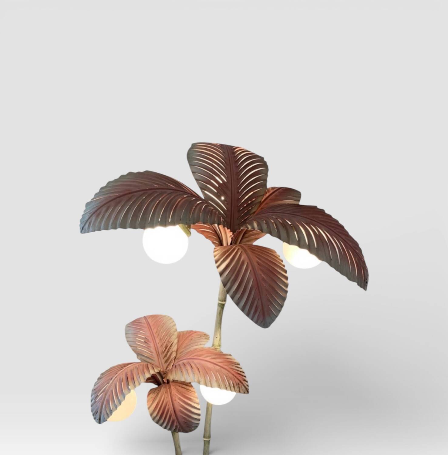 2 "Palm" lamps by Sergio Terzani