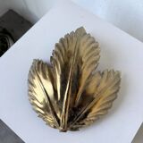 70s gold flower wall light