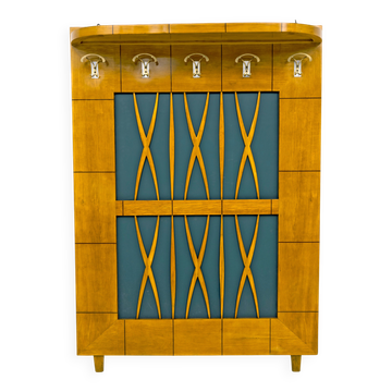 Italian Art Deco Maple Coat Rack in the Style of Paolo Buffa 1950s