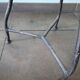 Tabouret tripode vintage, style industriel bois et métal