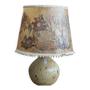 Lampe en grès pyrité