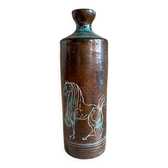 Vase soliflore céramique Yvon Roy Poterie Montgolfier