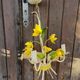 Antique hanging decoration of flowers