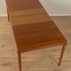 Rare extendable teak dining table by H.W. Klein for Bramin (1960s)