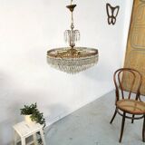 Vintage chandelier 8 lights and brass