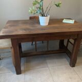 Vintage solid wood farmhouse table.