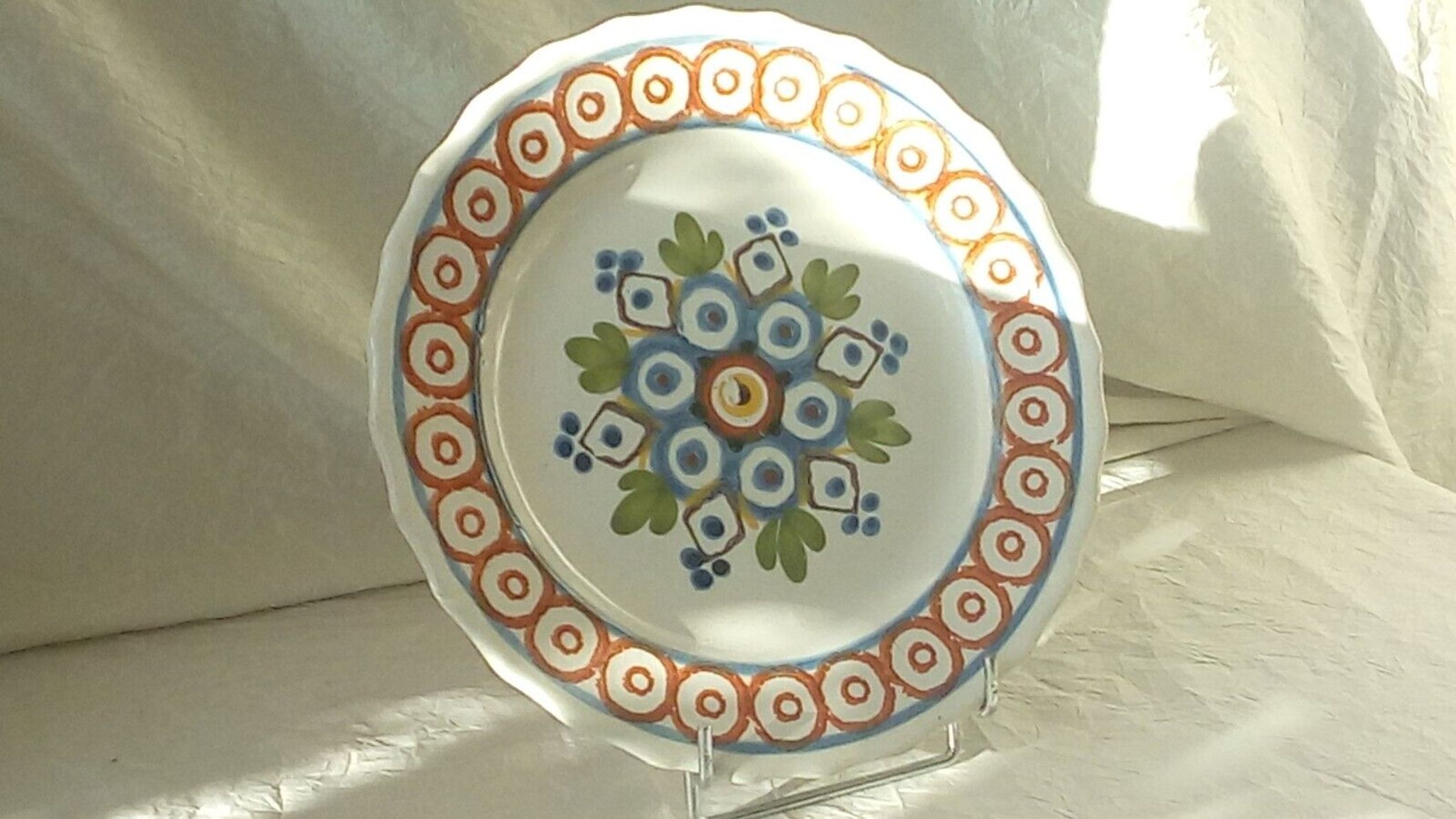 Assiette en faience de sinceny epoque 1850- 1860 n°1