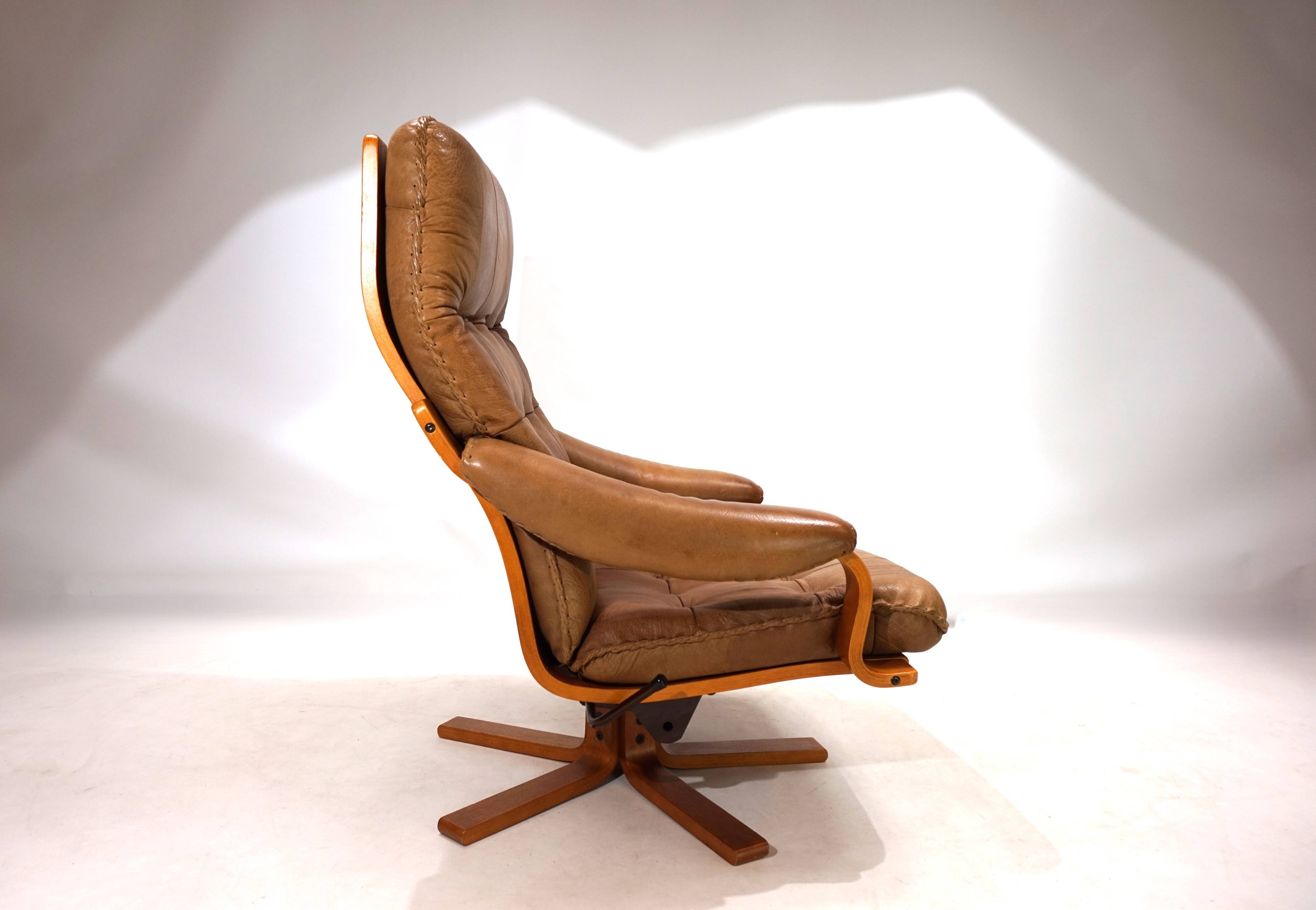 P. Schultz & Co. Denmark leather armchair, 1960