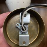 Pair of black Italian diabolo wall lights.