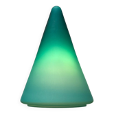 Postmodern Dutch glass cone table lamp by Mobo Light, Holland, 1980s.