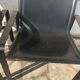 Pair of leather and metal chairs 70s