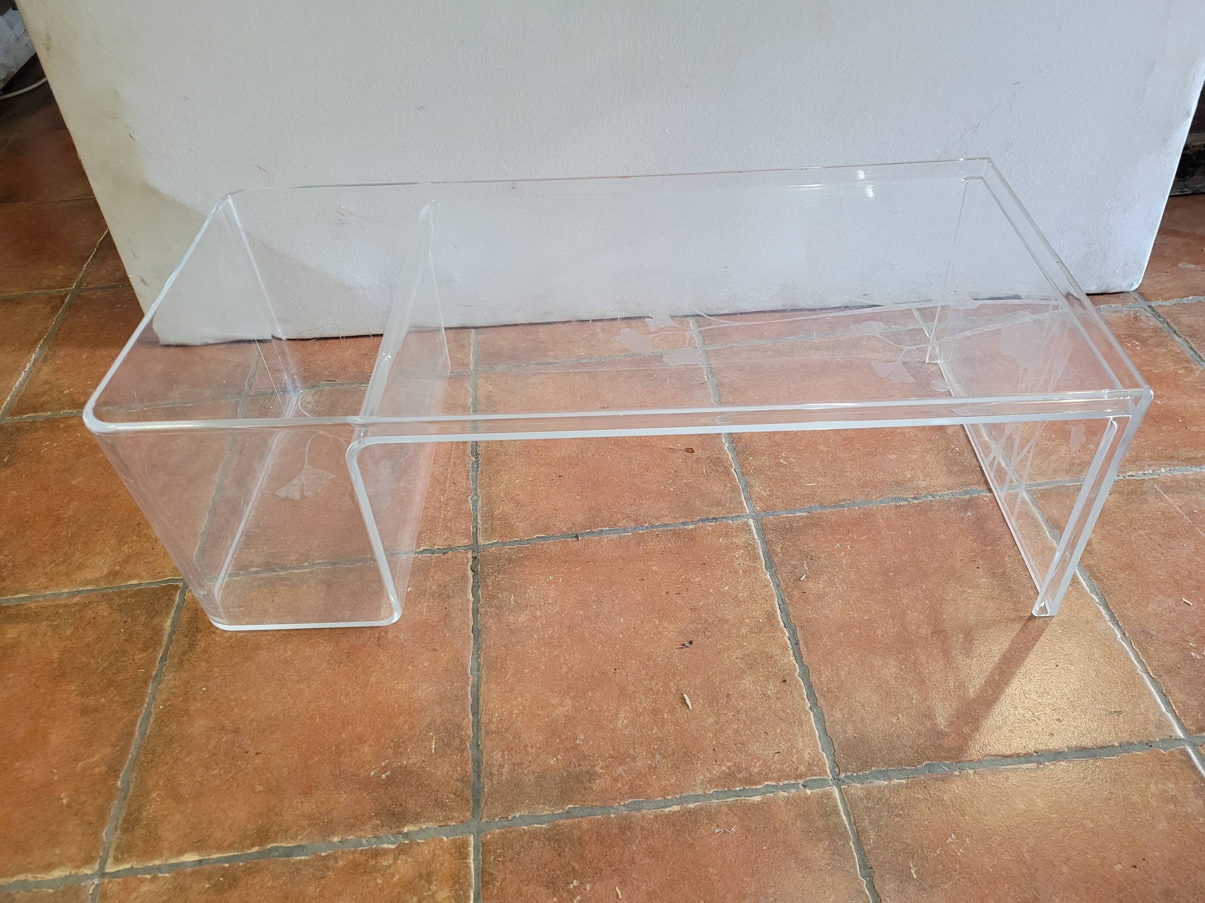 Plexiglas coffee table by Patricia Urquiola
