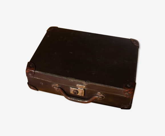 Valise marron vintage