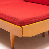 Canapé pliant du milieu du siècle, années 1960, Tchécoslovaquie