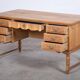 Freestanding Oak Desk attributed to Henning Kjærnulf, Denmark, 1960s