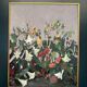 Original  Swedish Oil on Hardboard – “Still Life (Flower Motif)” by L.S.