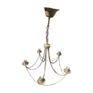 Lustre  en métal 5 lampes