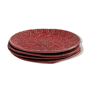 lot de 4 assiettes blanca