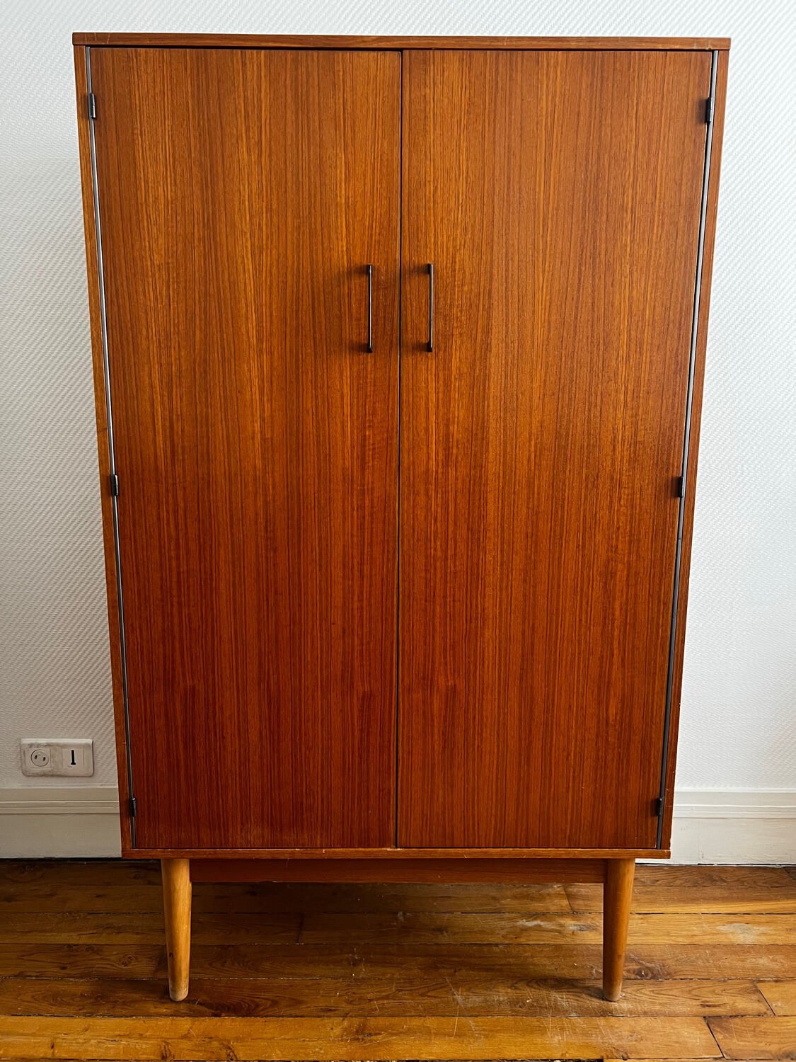 "Brissac" wardrobe in teak, 1950s