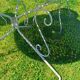 White wrought iron garden furniture