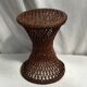 Diabolo stool in braided wicker dimension: height -44cm- D-34,5cm-