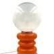 Space Age Orange Murano glass table lamp 1970s