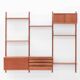 3-bay Cado wall unit by Poul Cadovius