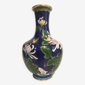 Vase Bleu Laiton