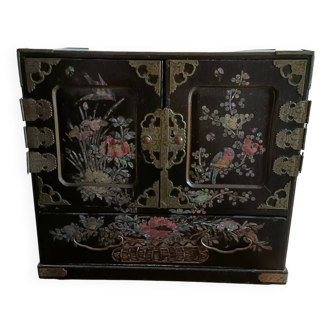 Cabinet, coffret à bijoux asiatique ancien