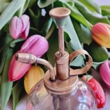 Brass and transparent glass sprayer