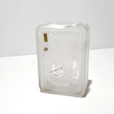 1970s modernist crystal vase, noritake, japan