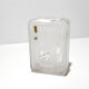 1970s modernist crystal vase, noritake, japan
