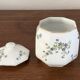 Sugar bowl / sweet jar in Limoges porcelain by Bernardaud with a barb decoration.