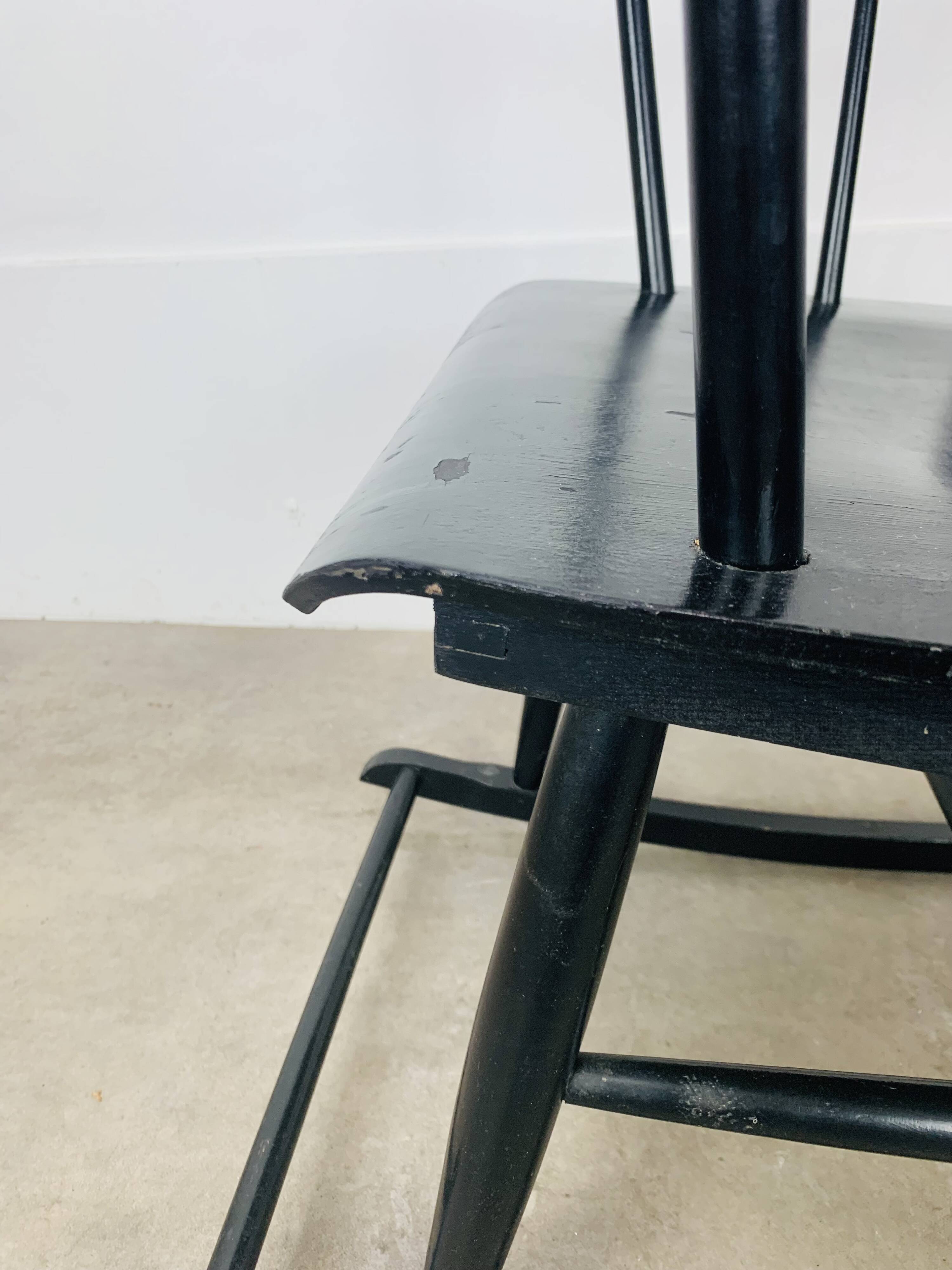 Scandinavian rocking chair in Tapiovaara style, 1960s