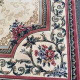 Persian rug in virgin wool, red beige velvet, 200x170 Saint Maclou