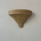 Vintage wall lamp in grainy beige plaster, France 1960
