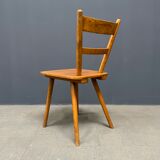 Set of eight german stick chairs from the 1950