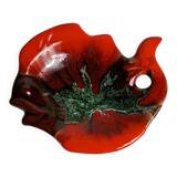 Ceramic fish bowl or pocket tray signed Vallauris, 1950s.