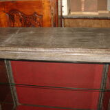 Coin - Bar from the 1940s in black-coloured cerused oak white of origin