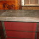Silverware cabinet - 1940s bar in original black oak with white ceruse finish