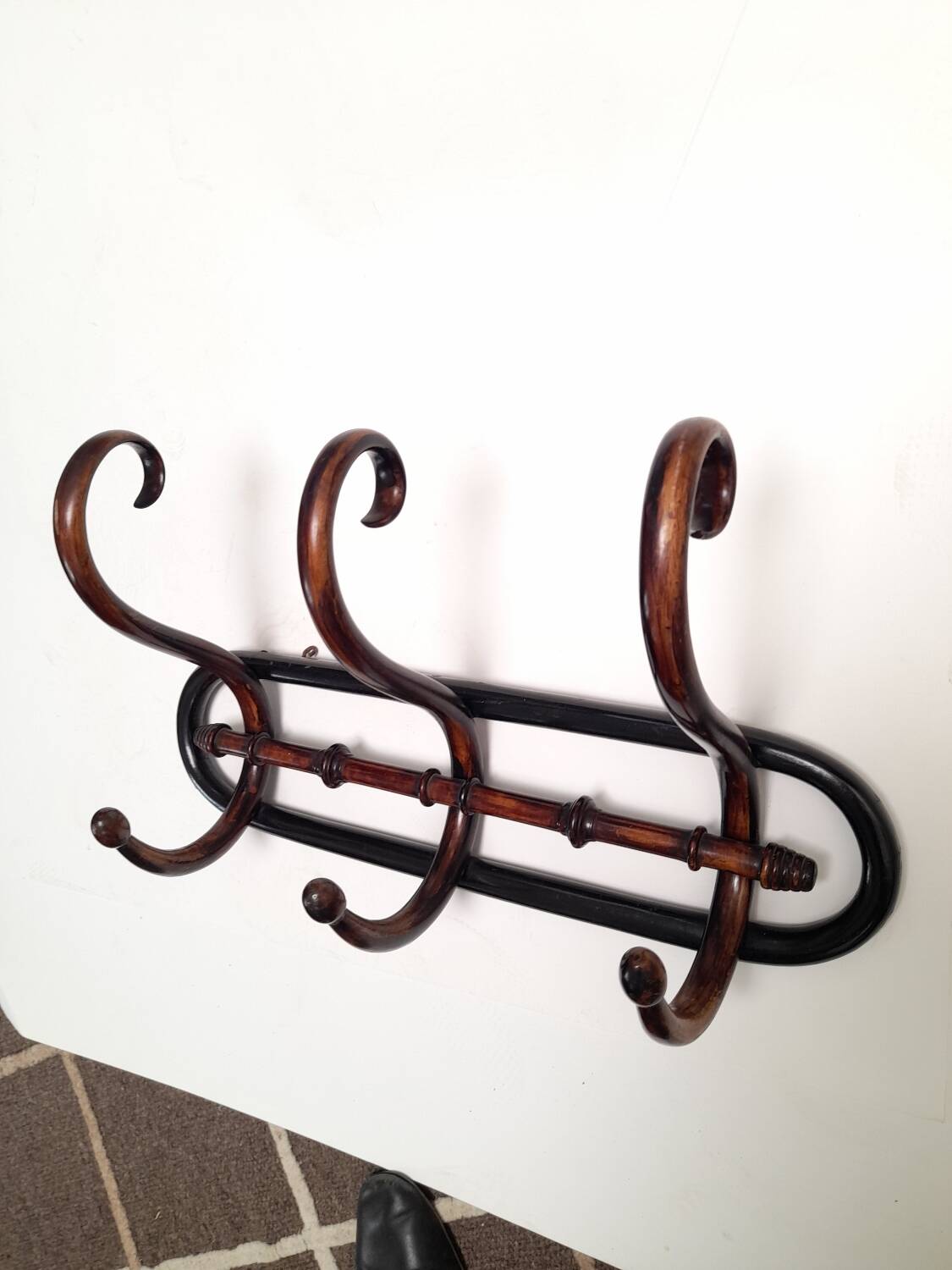 Thonet style wall coat rack