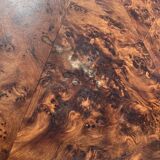 Vintage burl wood coffee table - 1970s