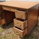 Vintage desk with 7 drawers aluminum handles