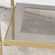 Gilded brass side table