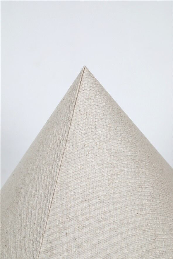 Big black Hustadt table lamp with pointed shade / 1970s / 1980s / postmodern design