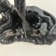 Black panther Art Deco candlestick