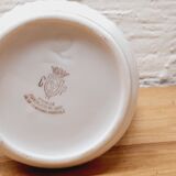 Pichet porcelaine blanc et or
