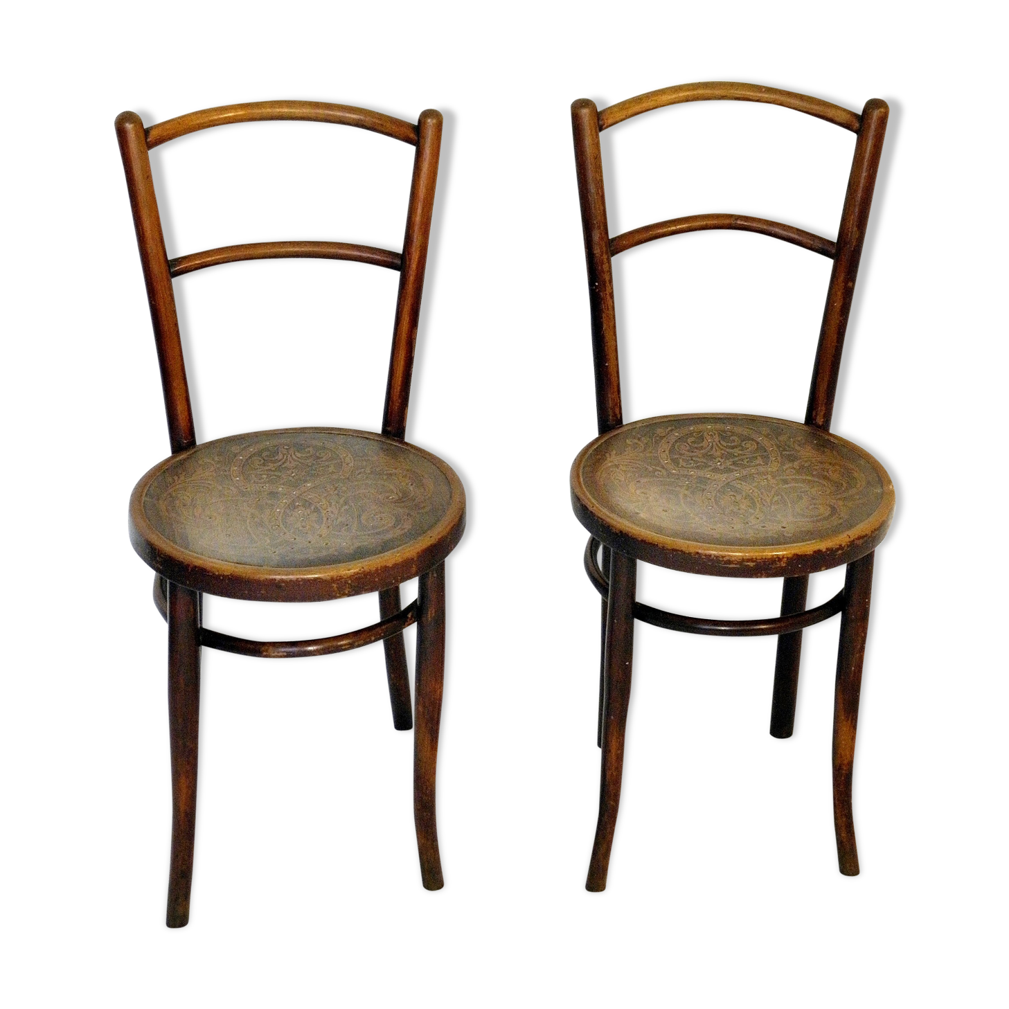 Pair of chairs Bistro Kohn, Austria 1900.