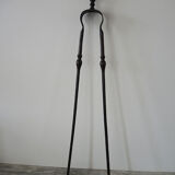 Old wrought iron fireplace clamp