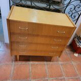 Vintage oak chest of drawers from the 60s
